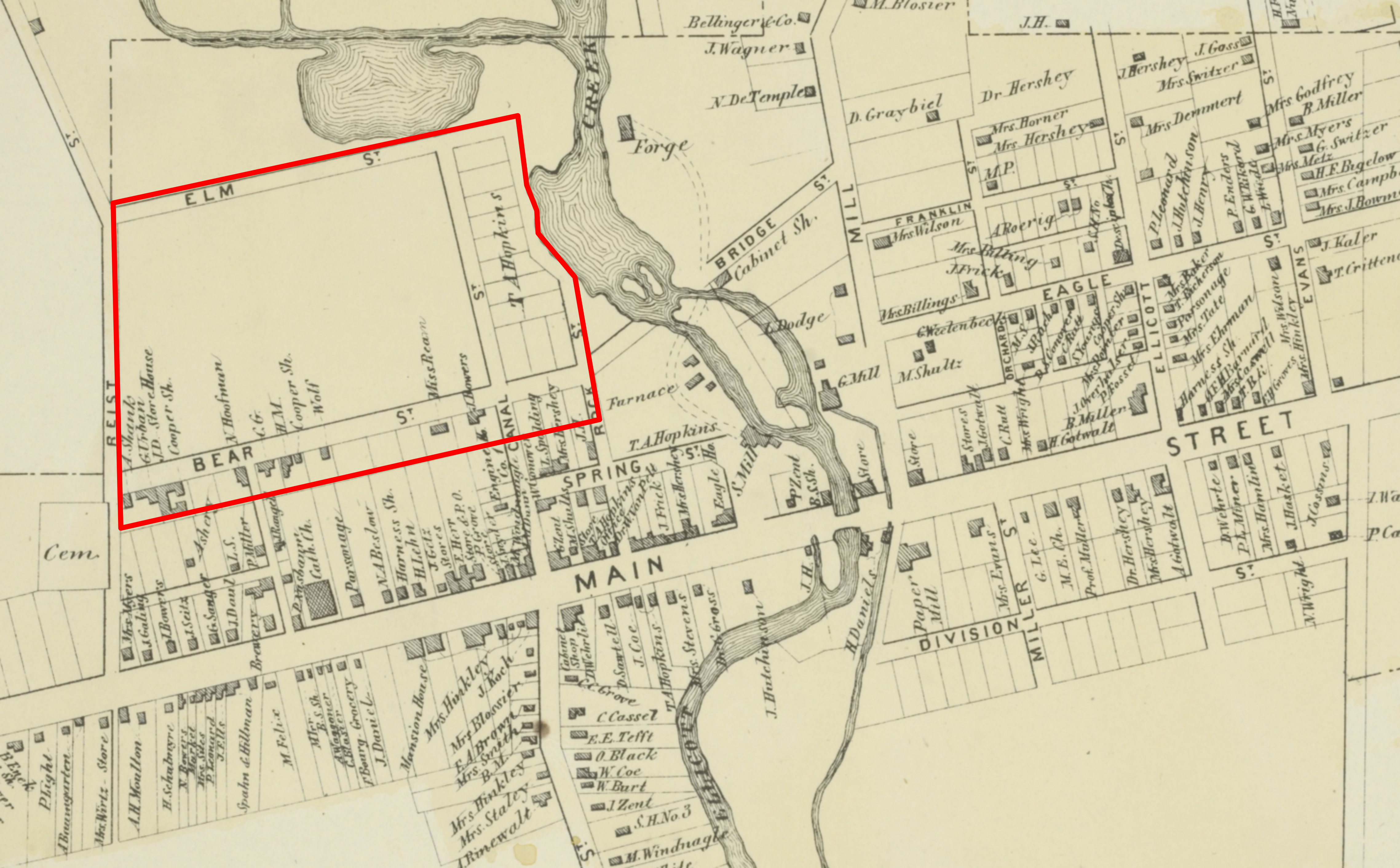 1866 village map