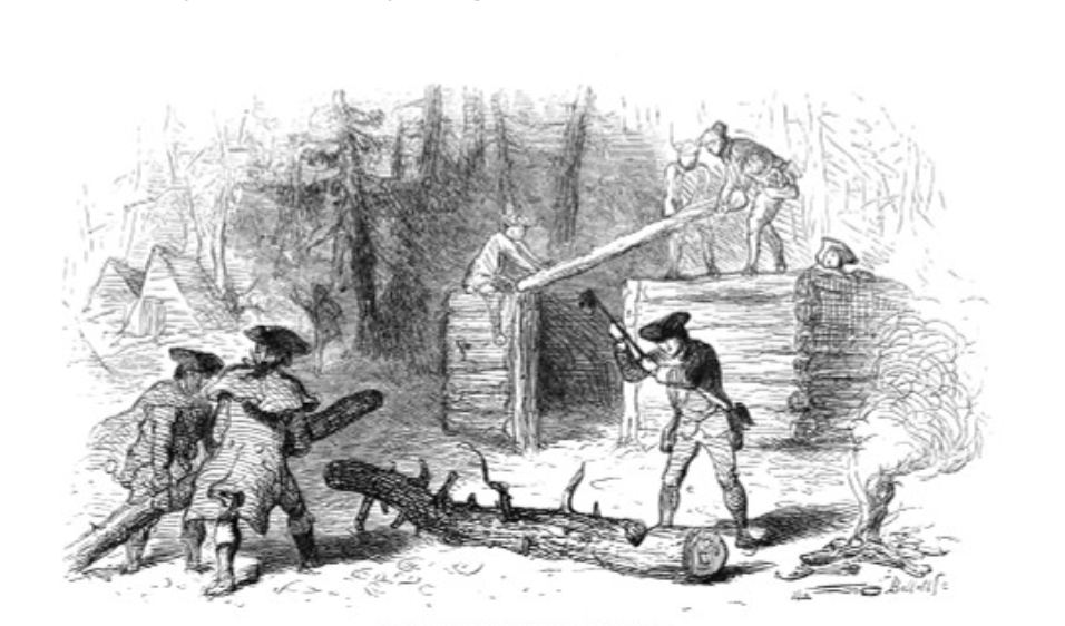 Hut construction diagram