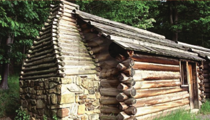 Valley Forge hut model